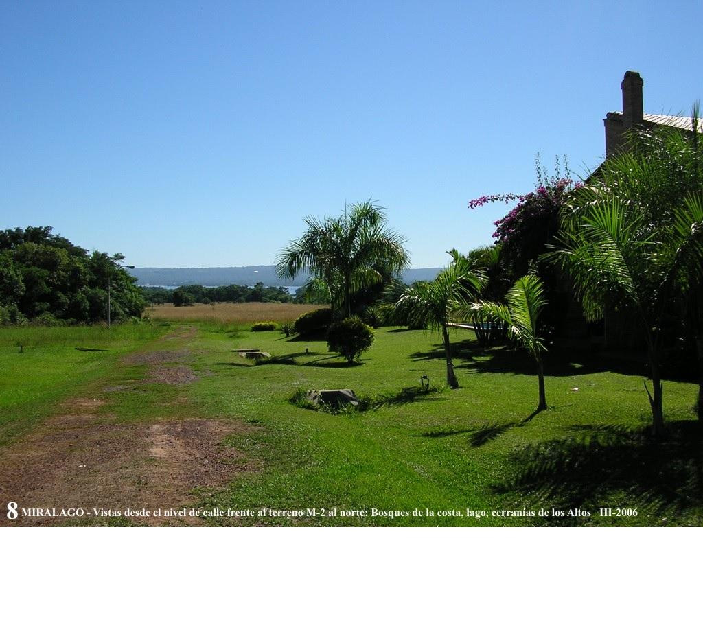 Vista al lago Ypacaraí desde el lote